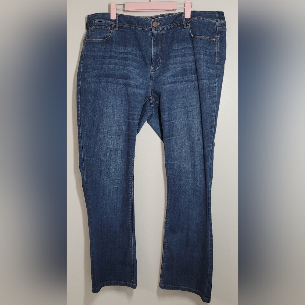 J.Jill Blue Jeans Slightly Flaired Boot Cut 18 Womens
